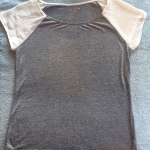 Grey and White tee